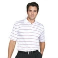 thumbnail image 1 of Monterey Club Men's Charter Single Stripe Jersey Golf Polo Shirt #1630, 1 of 2