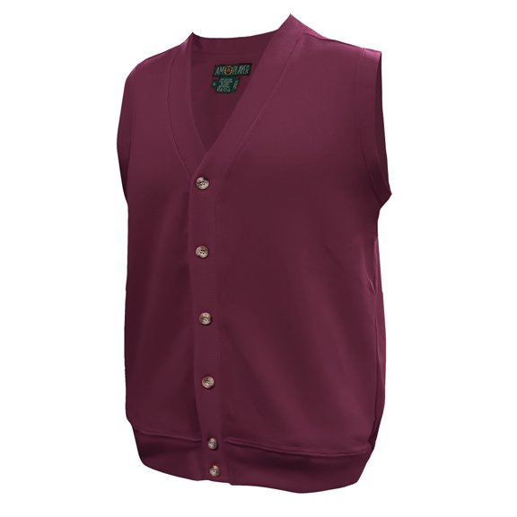 Monterey Club Men's Classic Cotton Button Down Vest #7235