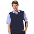 thumbnail image 1 of Monterey Club Men's Classic French Rib Knit fabric V-Neck Vest #3925, 1 of 2