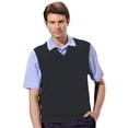 thumbnail image 1 of Monterey Club Men's Classic French Rib Knit fabric V-Neck Vest #3925, 1 of 2