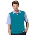 thumbnail image 1 of Monterey Club Men's Classic French Rib Knit fabric V-Neck Vest #3925, 1 of 2