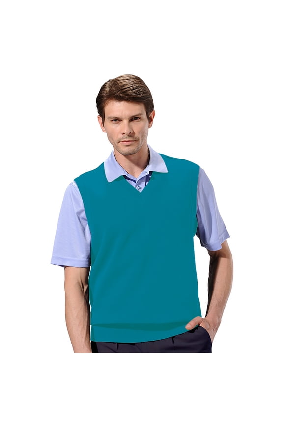 Men's Classic French Rib Knit fabric V-Neck Vest #3925