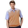 thumbnail image 1 of Monterey Club Men's Classic French Rib V-Neck Vest #3924, 1 of 2