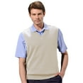thumbnail image 1 of Monterey Club Men's Classic Midweight Knit V-Neck Vest #1924, 1 of 2