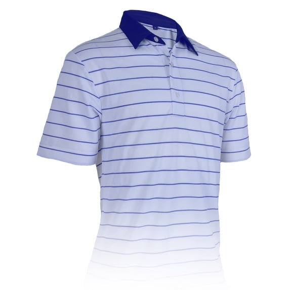 Monterey Club Men's Colt Stripe Texture Golf Polo Shirt #3613