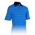 thumbnail image 1 of Monterey Club Men's Conway Microfiber Stripe Texture Golf Polo Shirt #3607, 1 of 2