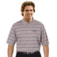 thumbnail image 1 of Monterey Club Men's Cotton Blend Stripe Texture Golf Polo Shirt #1127, 1 of 2