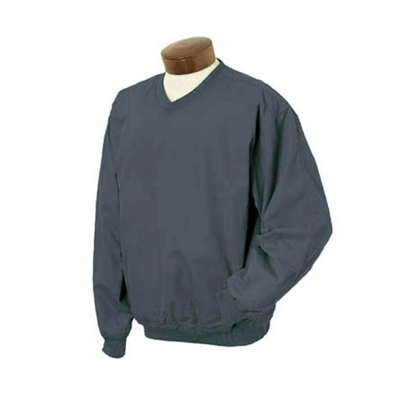 Monterey Club Men's Cotton Poplin Blend V-Neck Pullover #7414