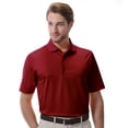 thumbnail image 1 of Monterey Club Men's Diamond Stencil Emboss Solid Golf Polo Shirt #1208, 1 of 2