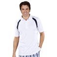 thumbnail image 1 of Monterey Club Men's Dot Texture Contrast Golf Polo Shirt #1095, 1 of 2