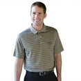 thumbnail image 1 of Monterey Club Men's Drew Single Stripe Texture Golf Polo Shirt #1618, 1 of 2