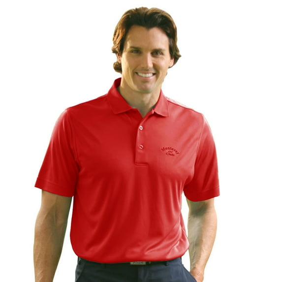 Monterey Club Men's Drizzle Texture Solid Golf Polo Shirt #1074
