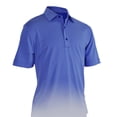 thumbnail image 1 of Monterey Club Men's Eagle Jacquard Texture Solid Golf Polo Shirt #3621, 1 of 2