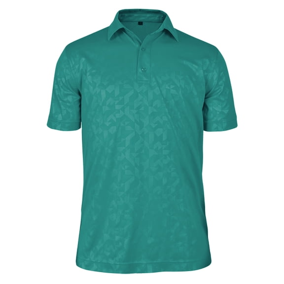Monterey Club Men's Elements Emboss Texture Golf Polo Shirt #1288