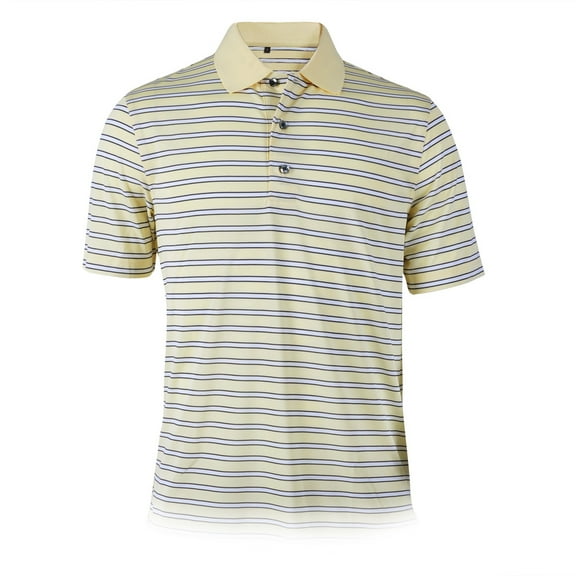 Monterey Club Men's Emery Stripe Texture Golf Polo Shirt #1672