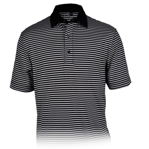 Monterey Club Men's Engineer Stripe Jersey Golf Polo Shirt #3620