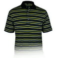 thumbnail image 1 of Monterey Club Men's Falcon Stripe Texture Golf Polo Shirt #3610, 1 of 2