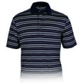 thumbnail image 1 of Monterey Club Men's Falcon Stripe Texture Golf Polo Shirt #3610, 1 of 2