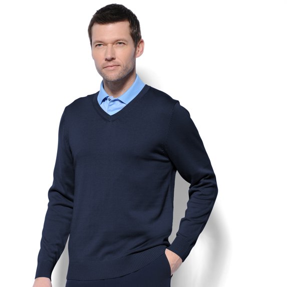 Monterey Club Men's Fine Gauge Knit V-Neck Sweater #1948