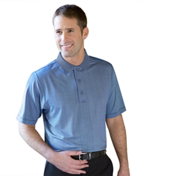 Monterey Club Men's Fine Pinstripe Texture Golf Polo Shirt #1611