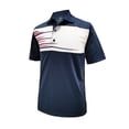 thumbnail image 1 of Monterey Club Men's Flash Element Contrast Golf Polo Shirt #1541, 1 of 2