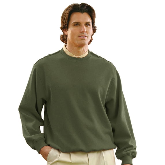 Monterey Club Men's Flatback Knit Crew Pullover #1731