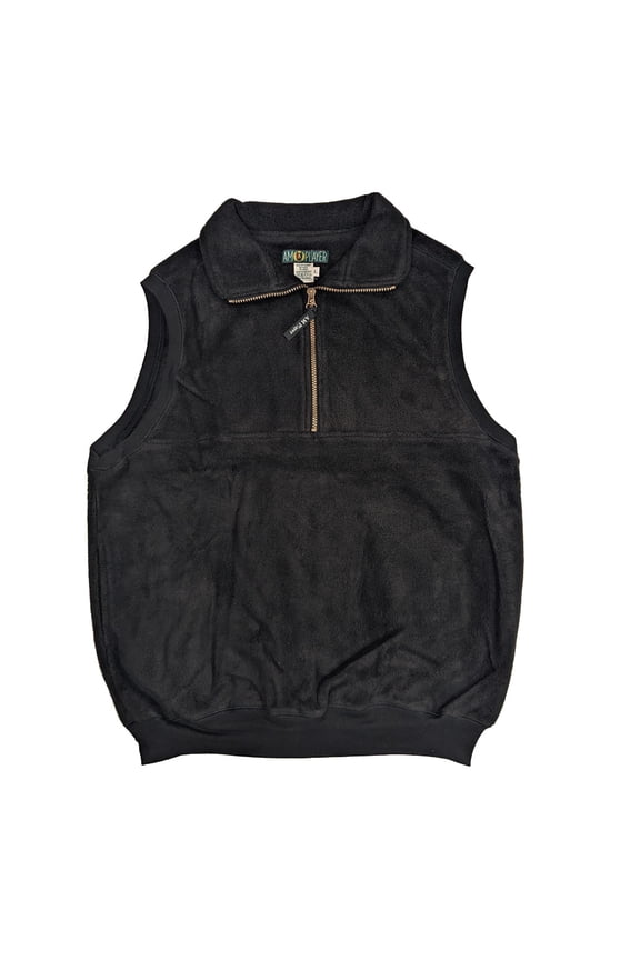 Men's Fleece Front Half Zipper Vest #7626