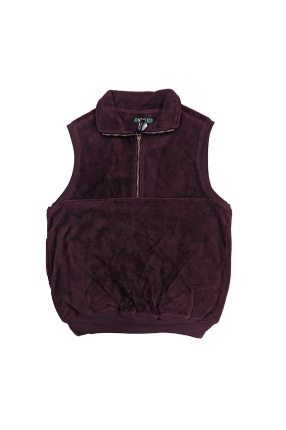 Men's Fleece Front Half Zipper Vest #7626