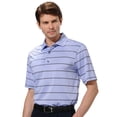 thumbnail image 1 of Monterey Club Men's Forward Stripe Texture Golf Polo Shirt #1653, 1 of 2