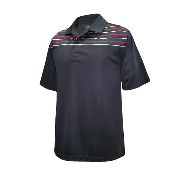 Monterey Club Men's Gilbert Stripe Contrast Golf Polo Shirt #1139
