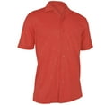 thumbnail image 1 of Monterey Club Men's Hallow Emboss Texture Camp Casual Golf Polo Shirt #1227, 1 of 2