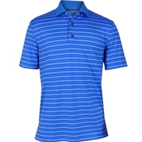 Monterey Club Men's Harrington Stripe Jersey Golf Polo Shirt #1674