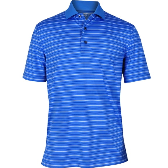 Monterey Club Men's Harrington Stripe Jersey Golf Polo Shirt #1674