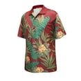 thumbnail image 1 of Monterey Club Men's Hawaiian Pines Print Golf Polo Shirt #1599, 1 of 2