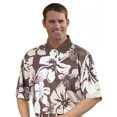 thumbnail image 1 of Monterey Club Men's Hawaiian Texture Print Golf Polo Shirt #1577, 1 of 2