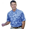 thumbnail image 1 of Monterey Club Men's Hawaiian Texture Print Golf Polo Shirt #1578, 1 of 2
