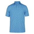 thumbnail image 1 of Monterey Club Men's Heather Mixed Tailored Collar Golf Polo Shirt #1294, 1 of 2