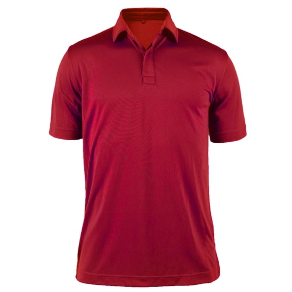 Monterey Club Men's Hidden Placket Lightweight Solid Golf Polo Shirt #3660