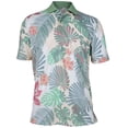 thumbnail image 1 of Monterey Club Men's Hola Hawaiian Print Golf Polo Shirt #1596, 1 of 2