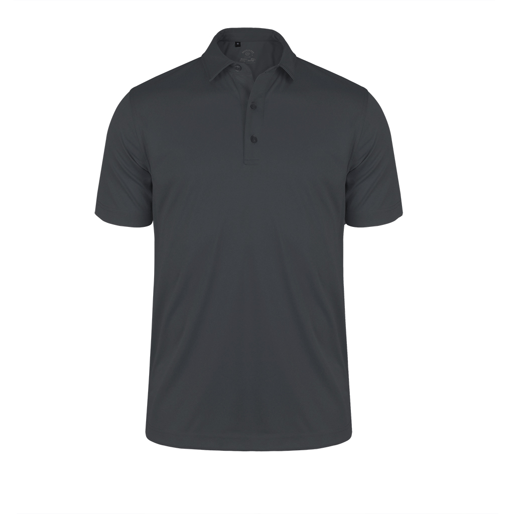 Monterey Club Men's Interlock Solid Tailored Collar Short Sleeve Golf ...