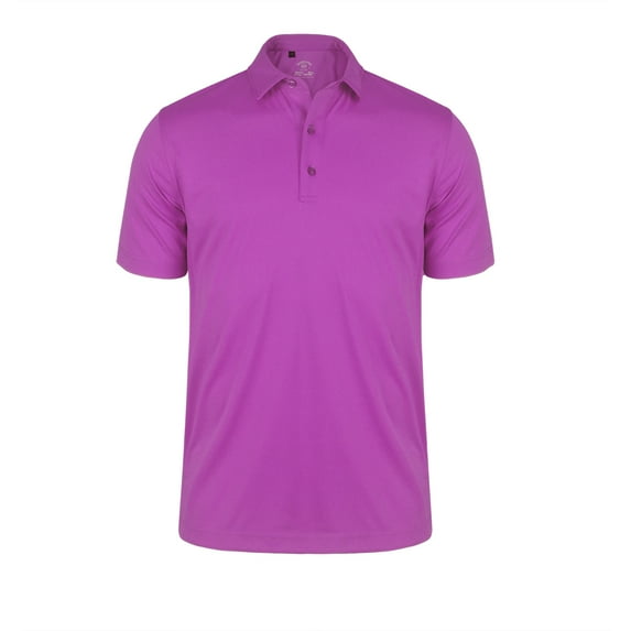 Monterey Club Men's Interlock Solid Tailored Collar Short Sleeve Golf Polo Shirt #3650