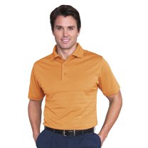 Monterey Club Men's Jacquard Texture Solid Golf Polo Shirt #1067