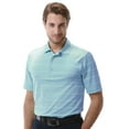 thumbnail image 1 of Monterey Club Men's Jerry Stripe Jersey Golf Polo Shirt #1661, 1 of 2