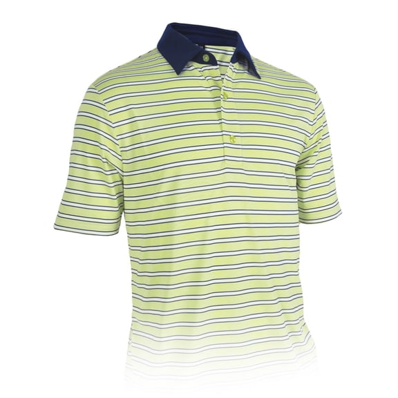 Monterey Club Men's Johnny Stripe Jersey Golf Polo Shirt #3619
