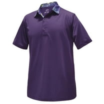 Monterey Club Men's Jungle Print Block Golf Polo Shirt #1692