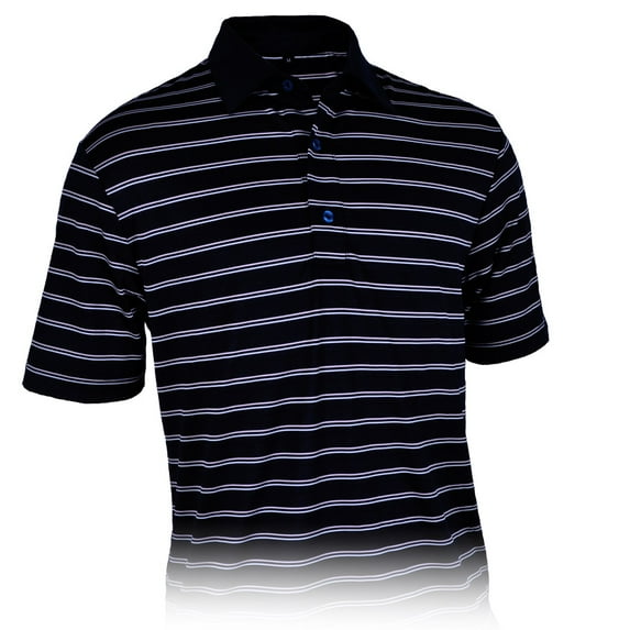 Monterey Club Men's Layer Stripe Jersey Golf Polo Shirt #3618