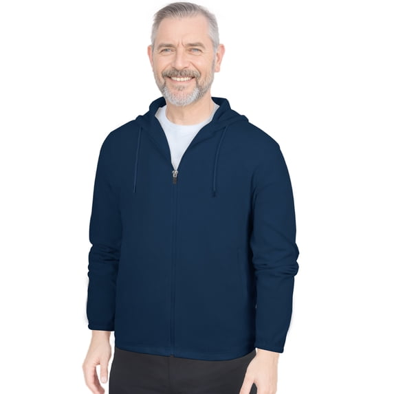 Monterey Club Men's Light Polar Fleece Hoodie long Sleeve Jacket #3730