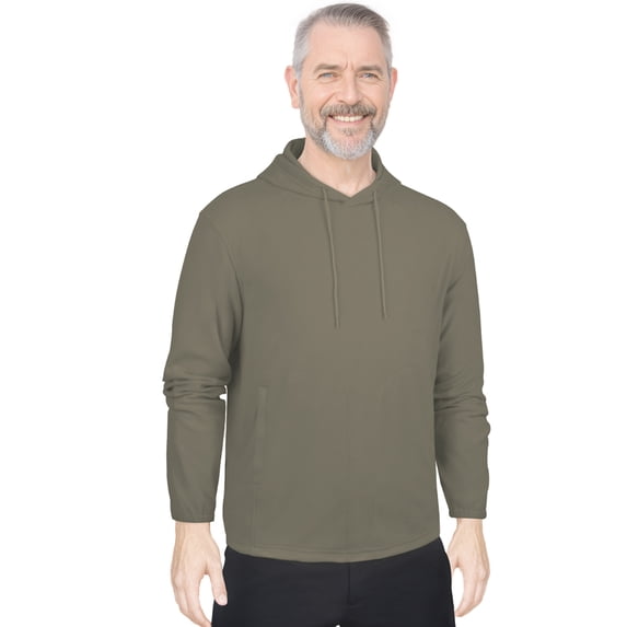 Monterey Club Men's Light Polar Fleece Hoodie long Sleeve Pullover #3729