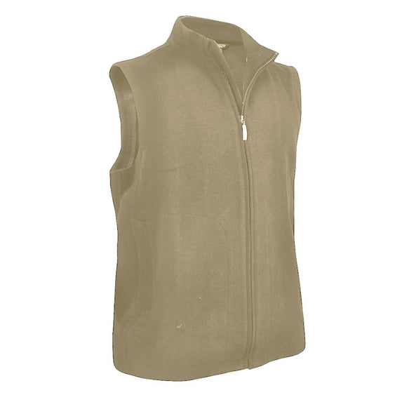 Monterey Club Men's Lightweight Blend French Rib Full Zip Golf Vest #1969