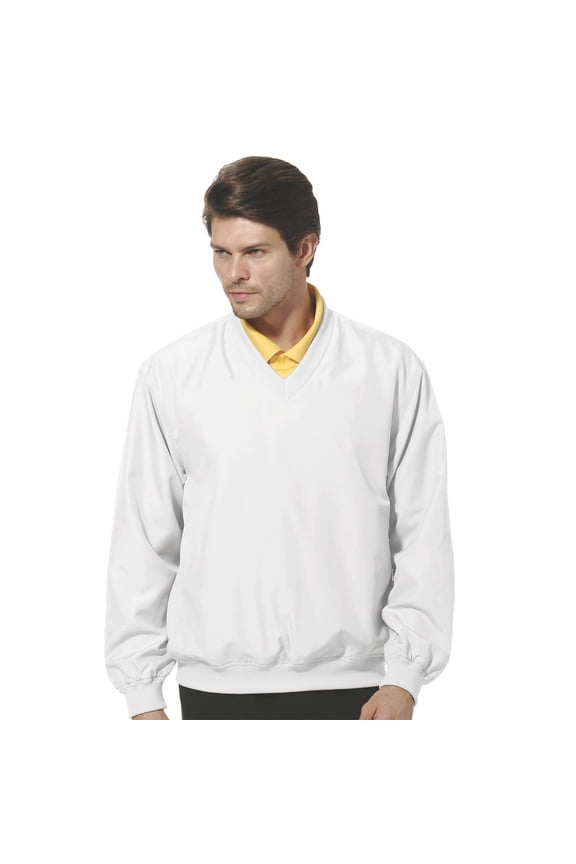 Men's Lightweight Microfiber Dobby V-neck Pullover #1799